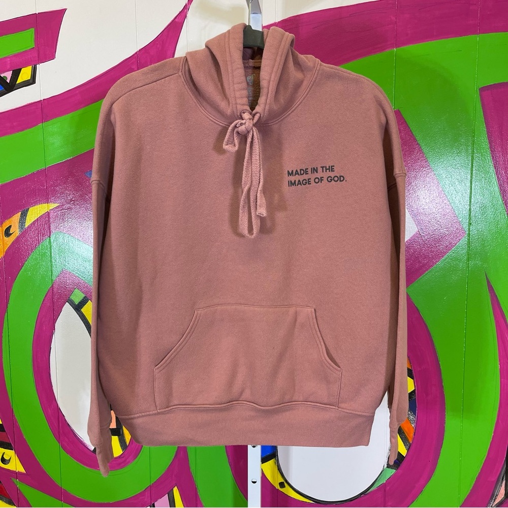 EF, Made in the Image of God, Fuchsia Hoodie. Size Small. Excellent condition!